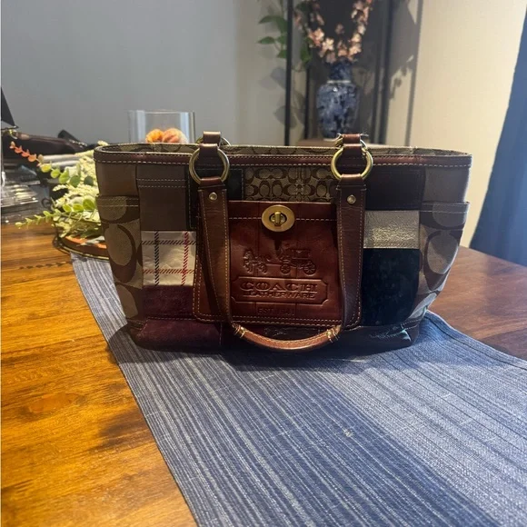 Coach Multicolor Patchwork Shoulder Bag and Wallet - Picture 2 of 9